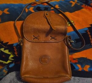 Dooney And Bourke Brown Leather Crossbody Bag - Classic Pebbled Leather